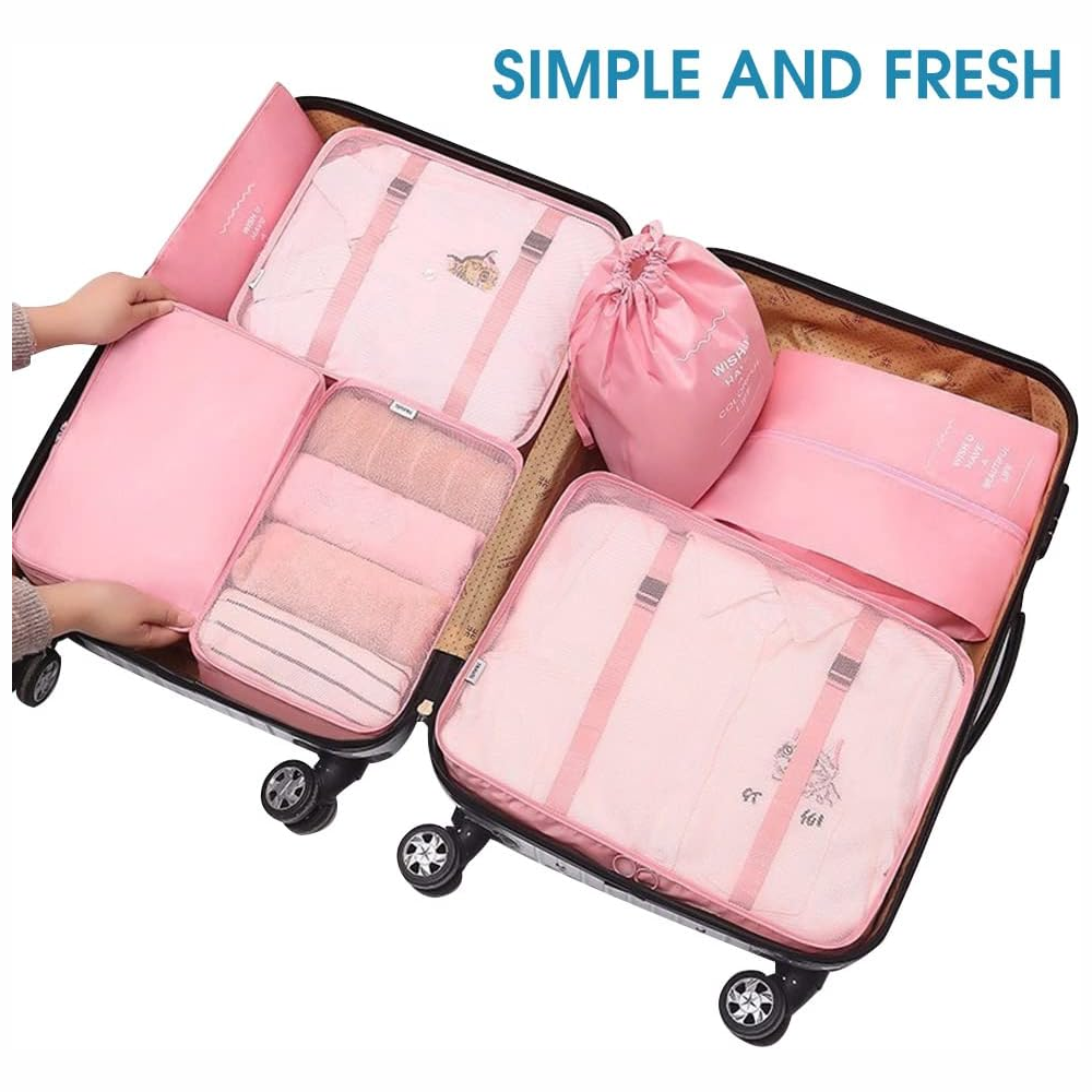 Organizador de Maleta Premium 11 en 1 | Set de Viaje Completo con Bolsas Impermeables y Compactas