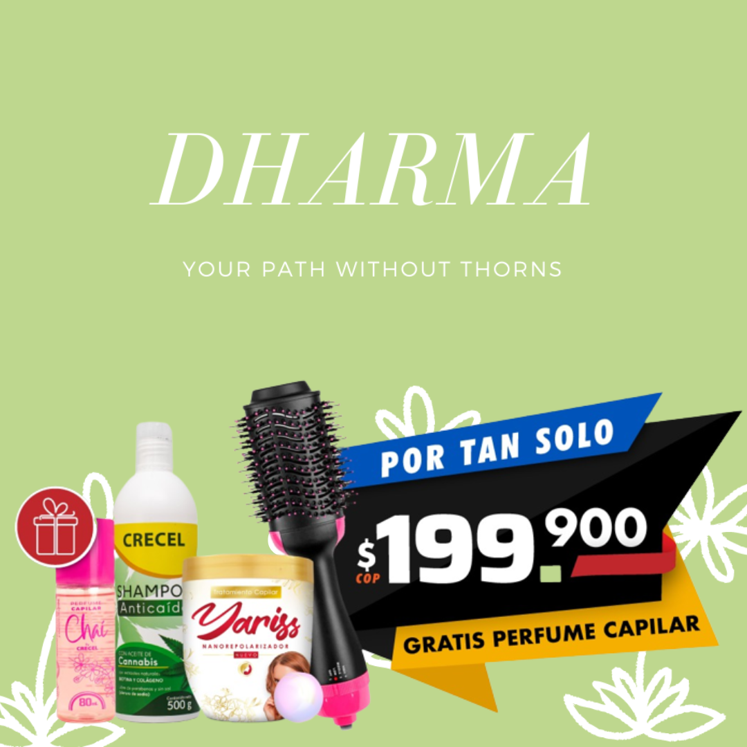 Combo Yariss 12: Yariss + Cepillo Secador + Champú Anticaída + GRATIS Perfume Capilar Chai