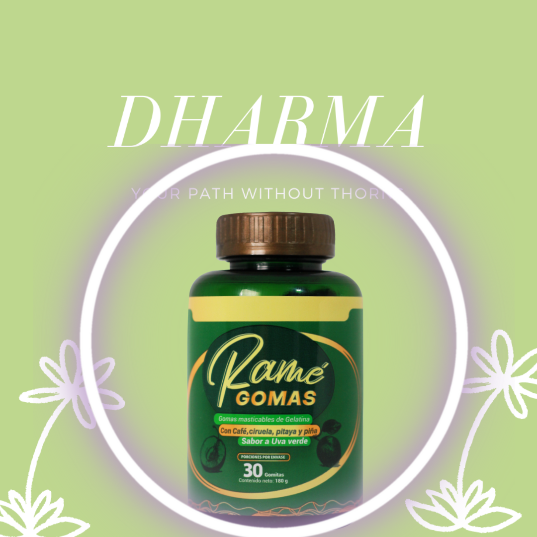 GOMAS RAMÉ: Gomas de Café Verde, Ciruela, Pitaya, Piña – Reducción de Peso Natural, Sin Azúcar – 30 Dosis