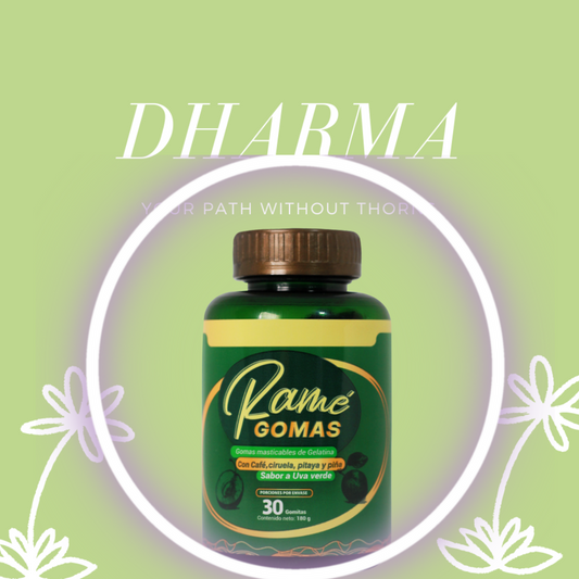 GOMAS RAMÉ: Gomas de Café Verde, Ciruela, Pitaya y Piña – Reducción de Peso Natural, Sin Azúcar – 30 Dosis